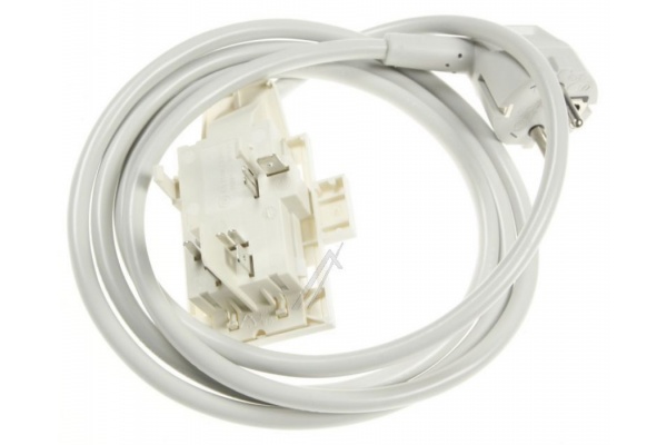 Zavarszűrő kondenzátor + tápvezeték Bosch SGV43E93 mosogatógép alkatrész-1