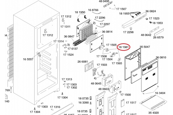 Ventilátor motor (eredeti) Bosch KSU3321IE Hűtőgép alkatrész-2