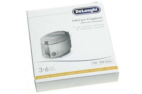 Szűrő szett (eredeti) Delonghi F38436 Olajsütő alkatrész-1