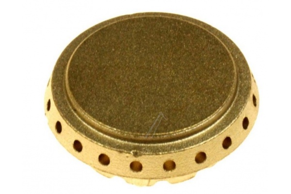 Égőrózsa 37mm (eredeti) kicsi sárgaréz INDESIT KN5405WIG gáztűzhely alkatrész-1